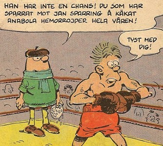 Uti vår hage av Krister Petersson - Boxningsmatchen (KP 37): Faló går en boxningsmatch med Olaf som coach.