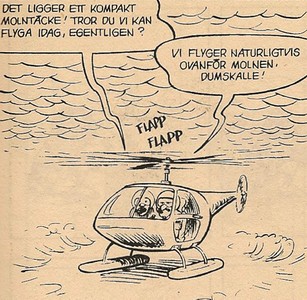 Uti vår hage av Krister Petersson - Ett kompakt molntäcke (): Går det bra att flyga helikopter i ett kompakt molntäcke?